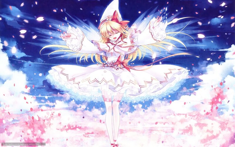 Blonde Girl in White Dress — Dreamy, Spring