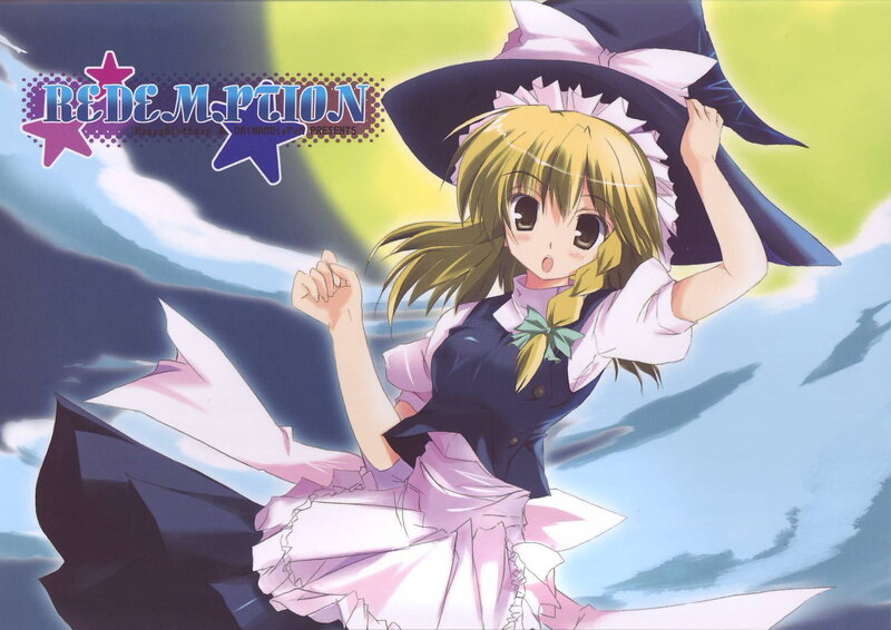 Blonde Girl in Witch Hat — Blue
