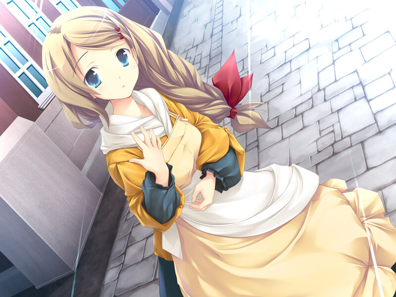 Blonde Girl in Yellow Dress — Calm