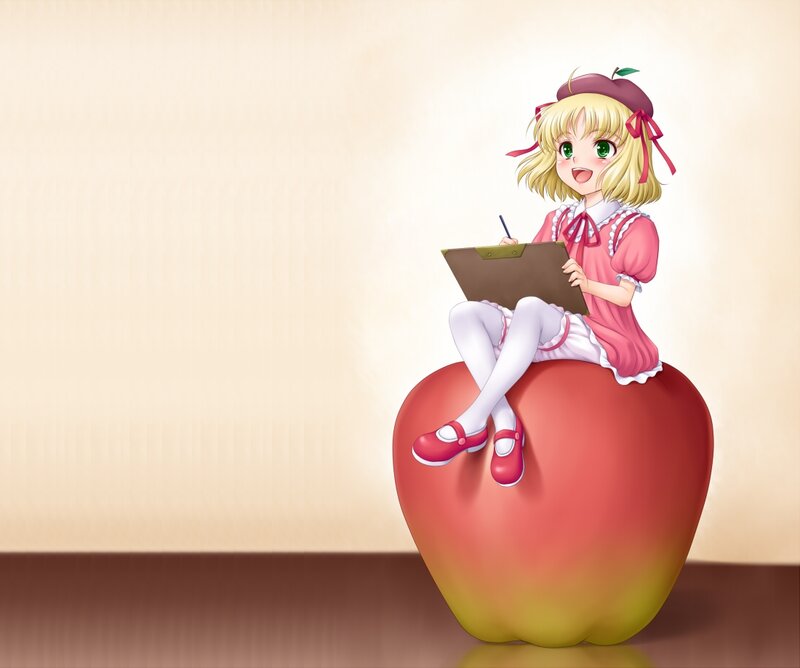 Blonde Girl on Apple