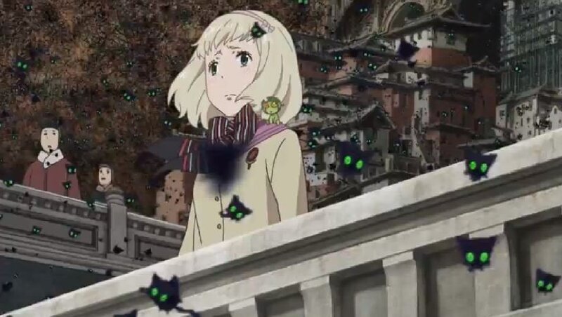 Blonde Girl on Bridge — White