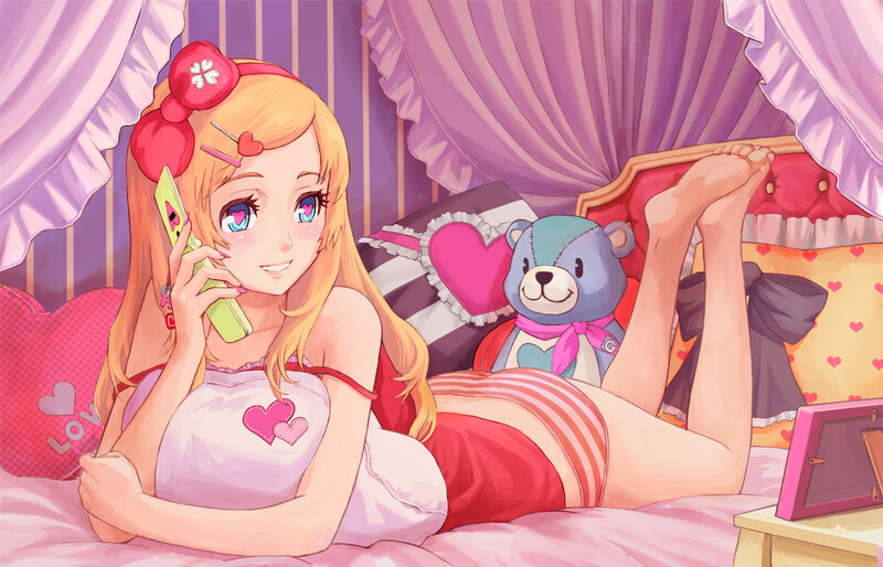 Blonde Girl on Phone