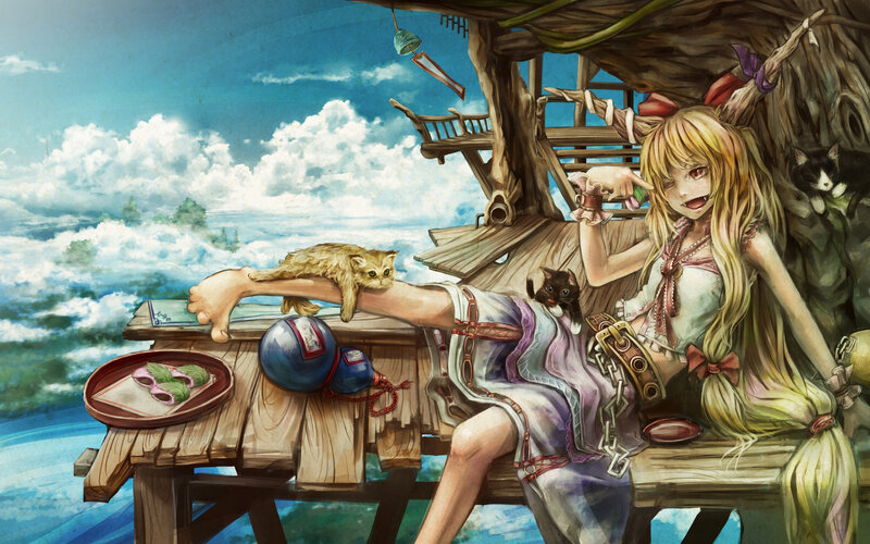 Blonde Girl on Treehouse