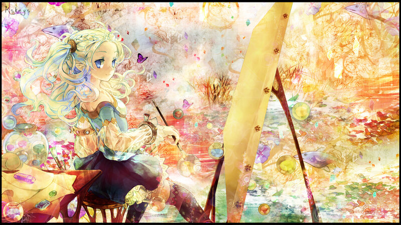 Blonde Girl Painting