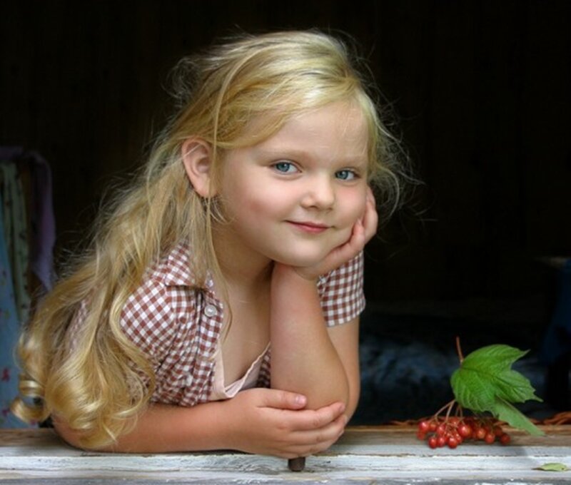 Blonde Girl Resting