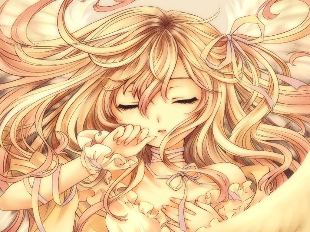blonde girl sleeping peacefully