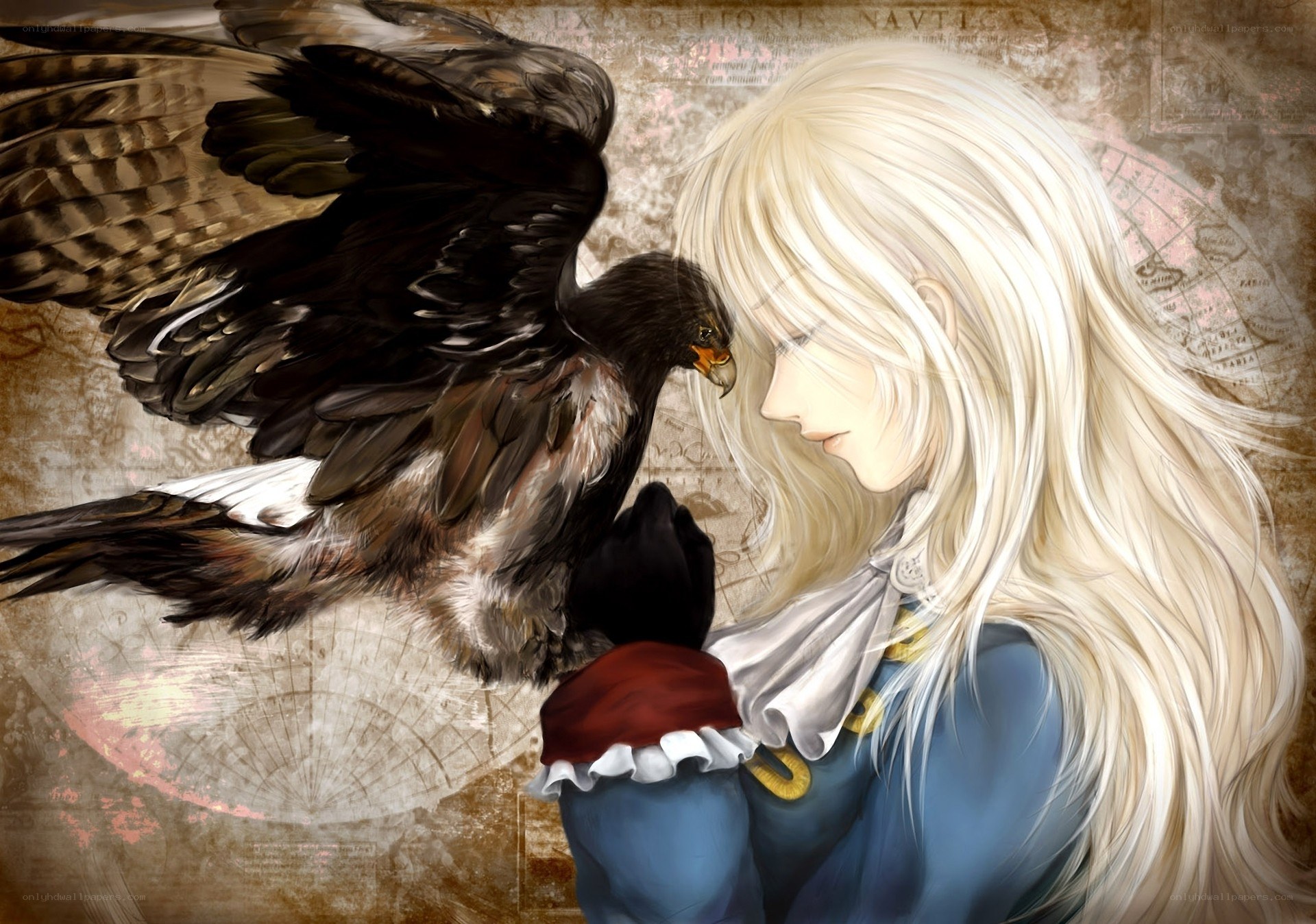 Blonde girl with a hawk