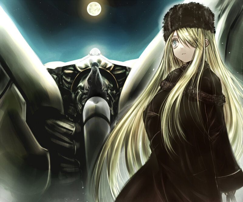 Blonde Girl with a Large Creature