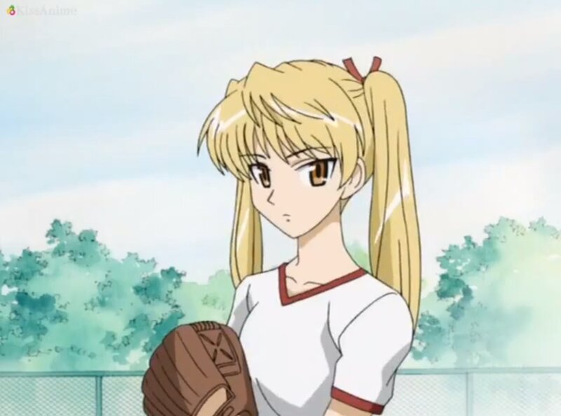 Blonde Girl with Baseball Glove