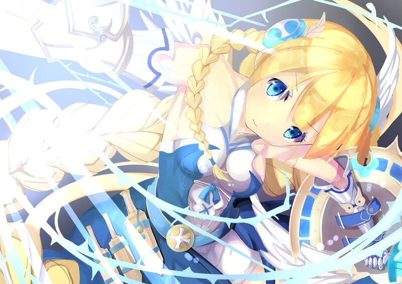 Blonde Girl with Blue Eyes — Dynamic