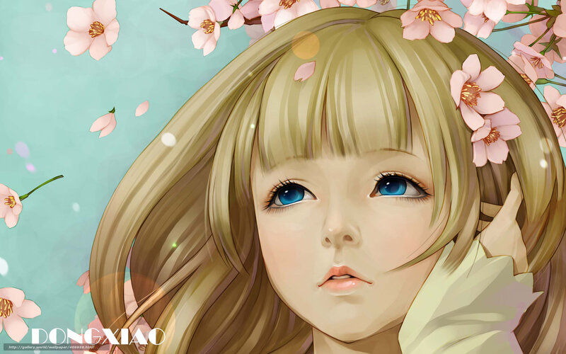 Blonde Girl with Blue Eyes — Serene, Spring