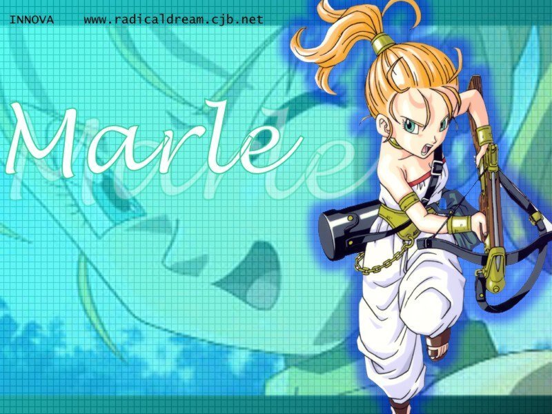 Blonde Girl with Bow — Blue
