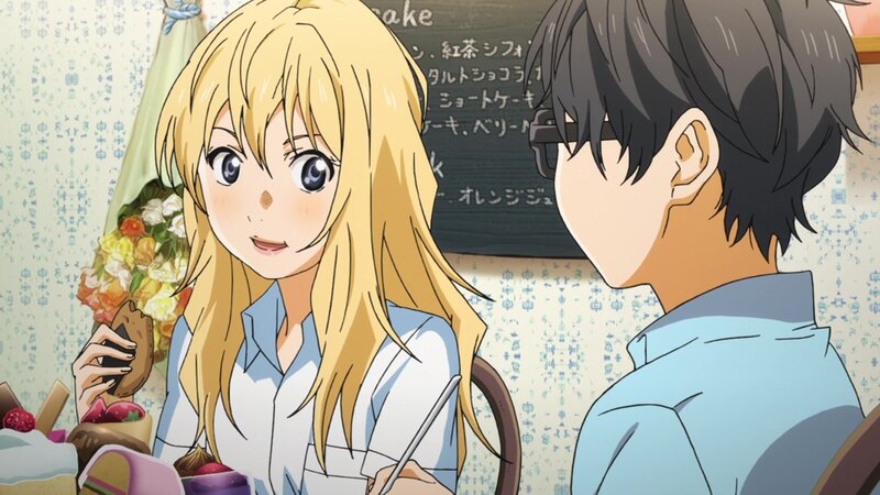 Blonde Girl with Boy — Yellow, Calm