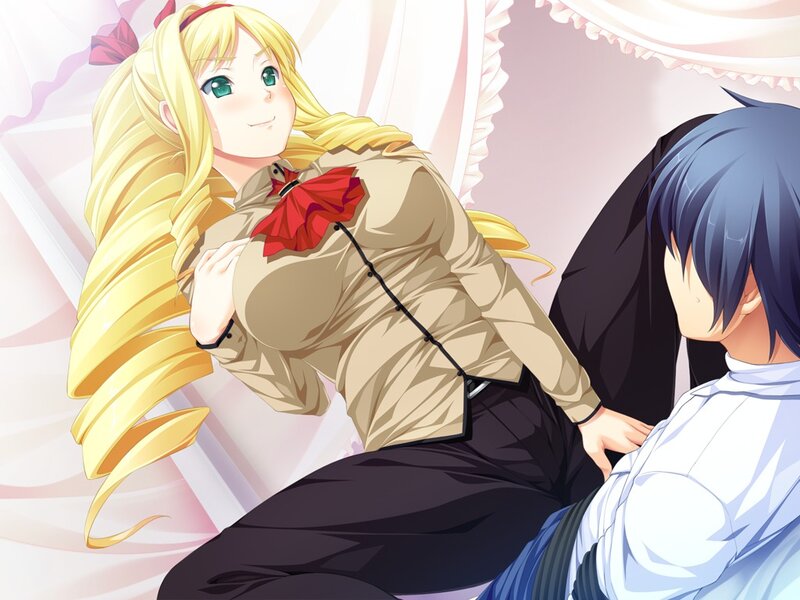 Blonde Girl with Boy — Yellow