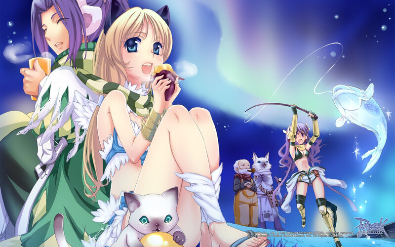 Blonde Girl with Cat — Blue, Dreamy