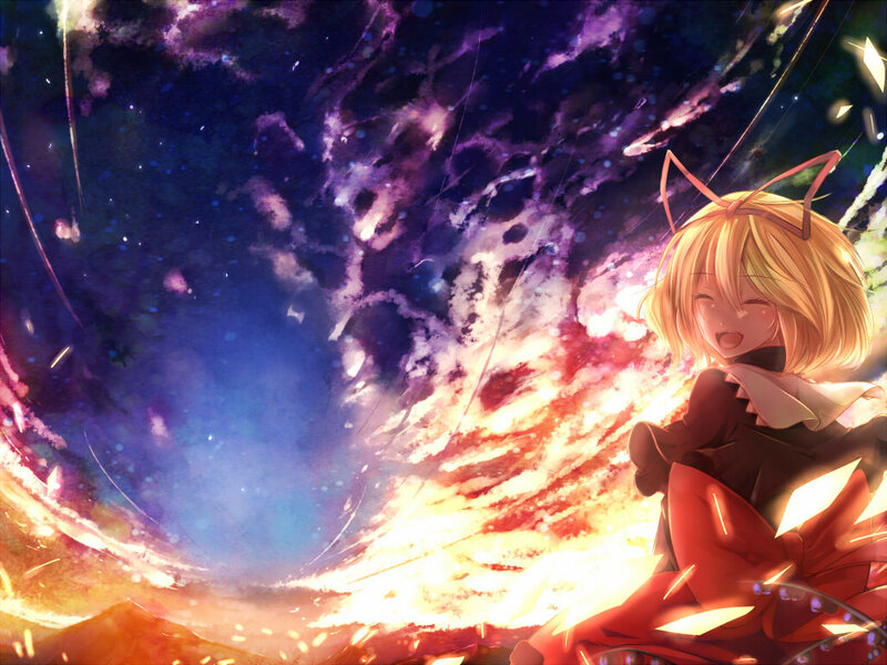 Blonde Girl with Cat Ears — Purple