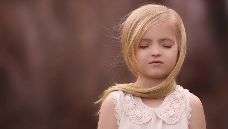 Blonde Girl with Closed Eyes — Serene