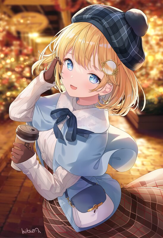 Blonde Girl with Coffee