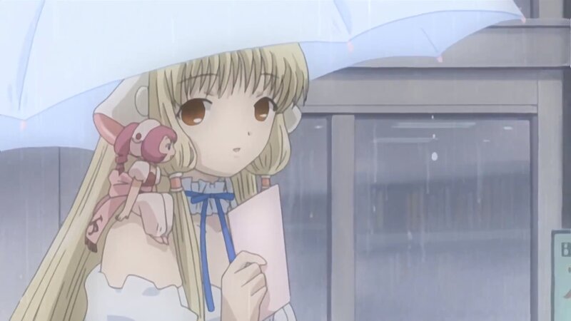 Blonde Girl with Doll — White