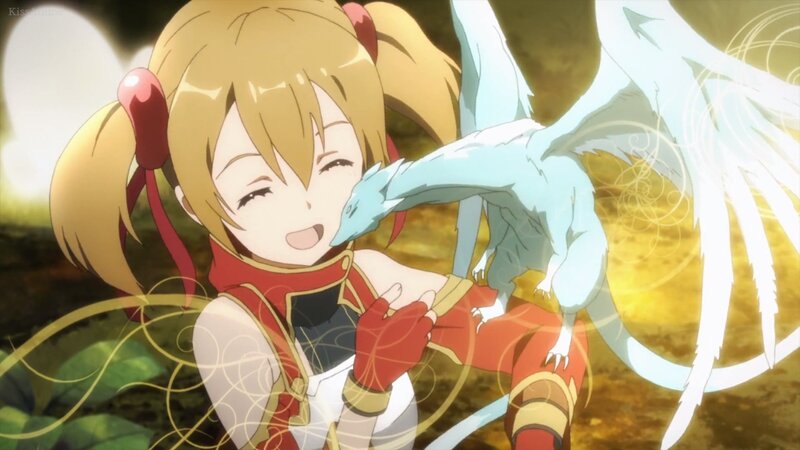 Blonde Girl with Dragon — Yellow