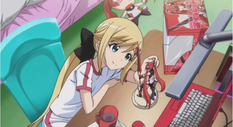 Blonde Girl with Figurine — Yellow