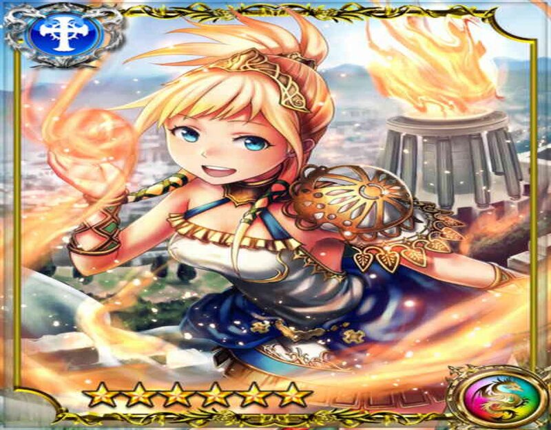 Blonde Girl with Fire Magic