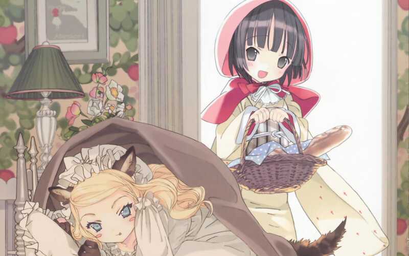 Blonde Girl with Fox Ears — Brown