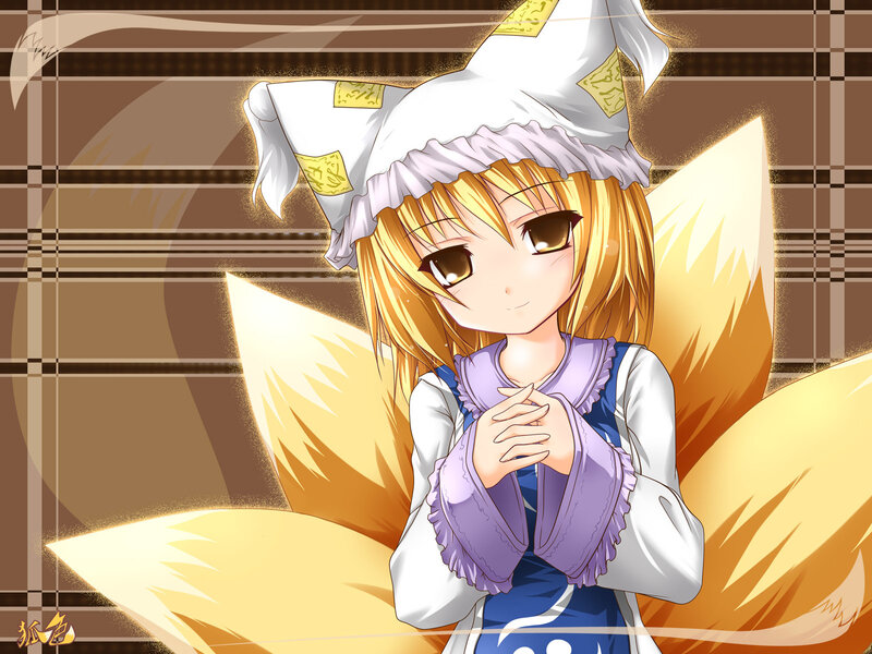 Blonde Girl with Fox Ears — Yellow
