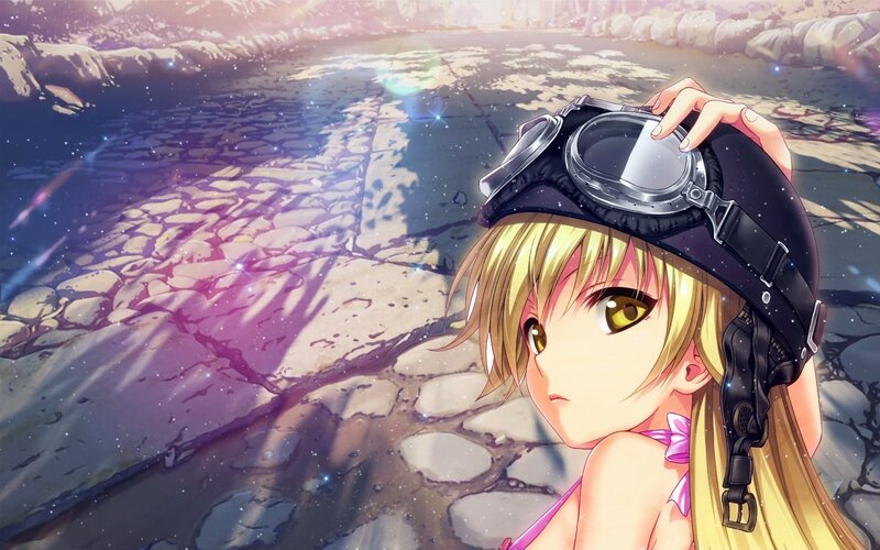 Blonde Girl with Goggles