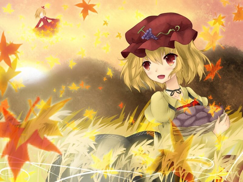 Blonde Girl with Grapes