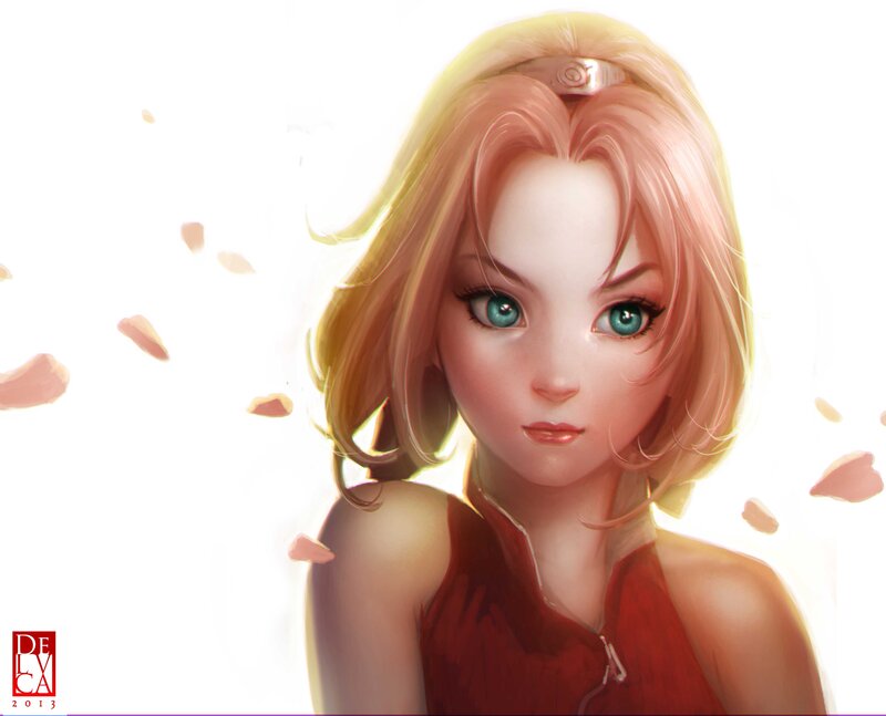 Blonde Girl with Green Eyes — Pink, Serene