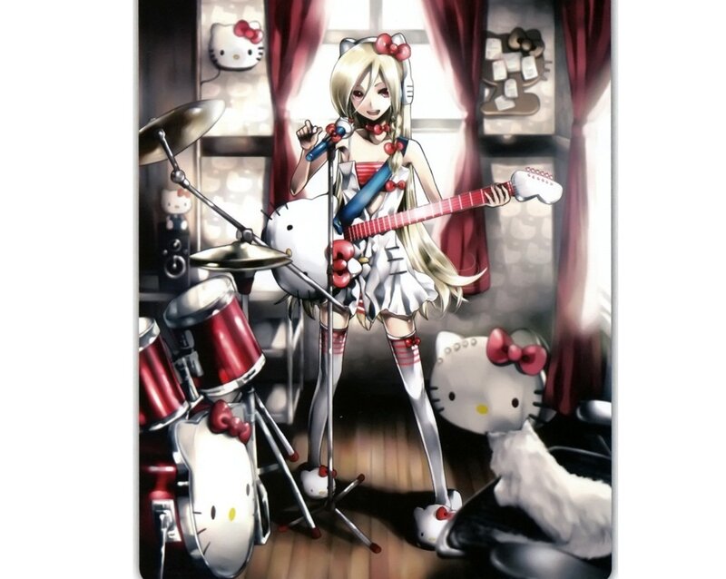 Blonde Girl with Guitar