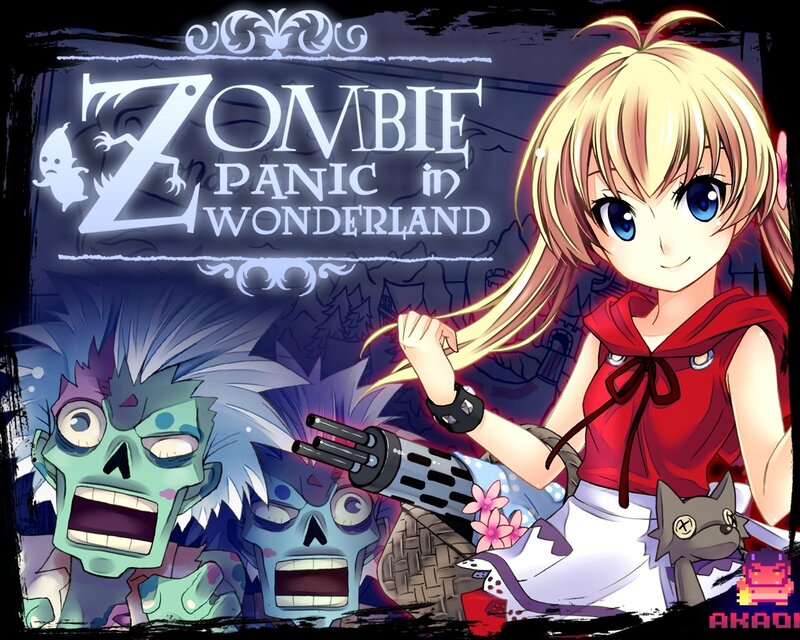 Blonde Girl with Gun — Blue, Playful, Night