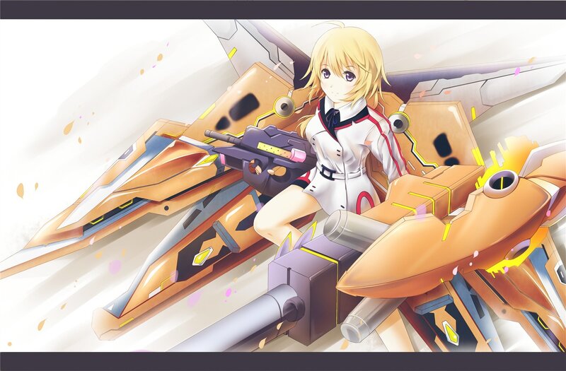Blonde Girl with Gun — White, Action, Anime