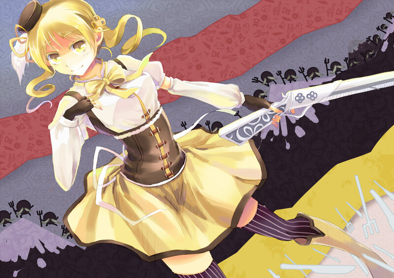 Blonde Girl with Gun — Yellow
