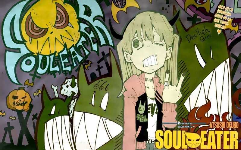 Blonde Girl with Horns — Green, Chaotic