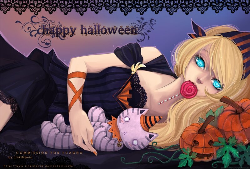 Blonde Girl with Lollipop — Purple