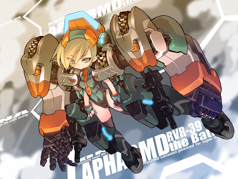 Blonde Girl with Mech