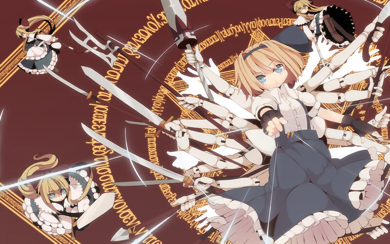 Blonde Girl with Multiple Arms