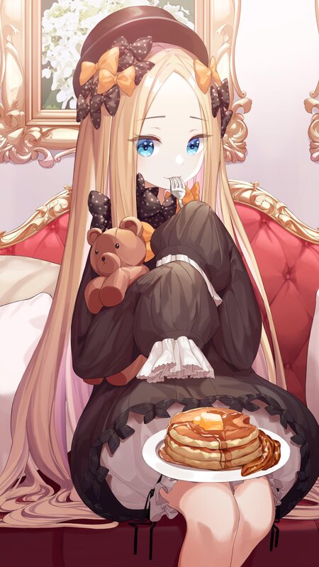 Blonde Girl with Pancakes