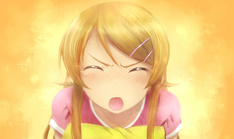 Blonde Girl with Pigtails — Yellow, Bright, Cheerful