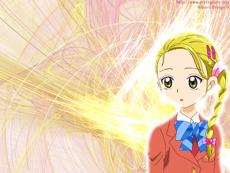 Blonde Girl with Pigtails — Yellow, Dramatic