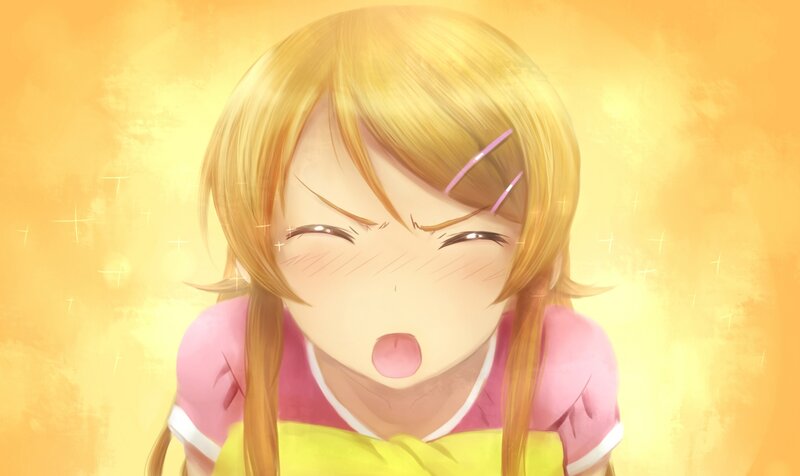 Blonde Girl with Pigtails — Yellow