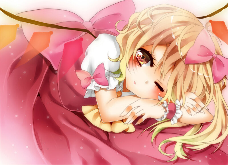 Blonde Girl with Pink Bow — Calm