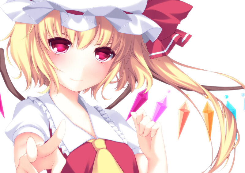 Blonde Girl with Pink Eyes — Yellow