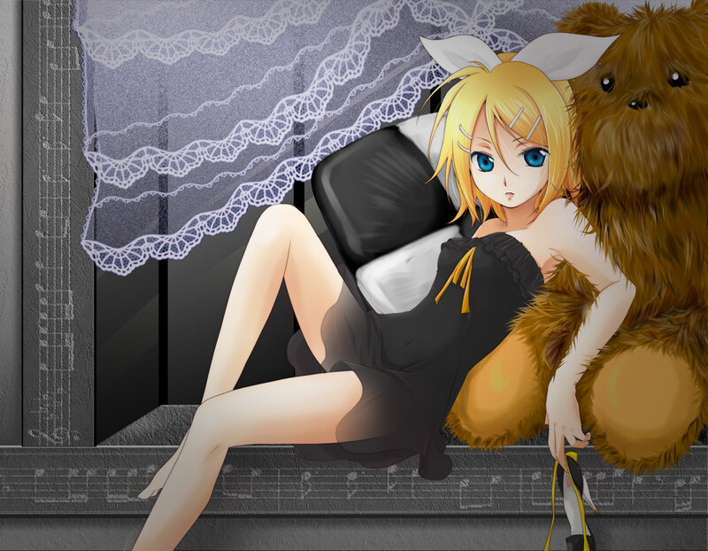blonde girl with plush toy