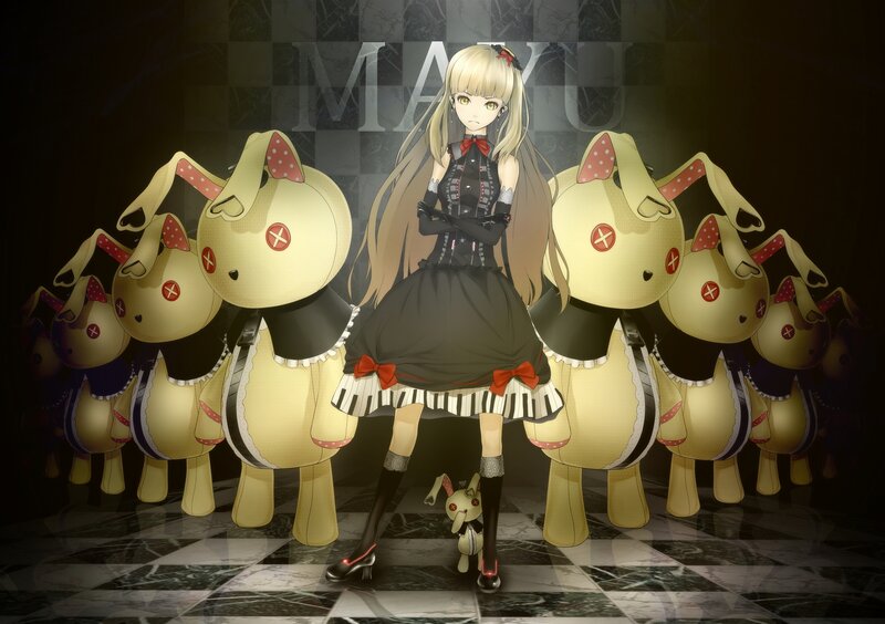 Blonde Girl with Rabbit Creatures