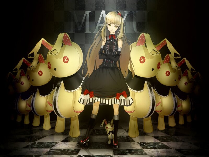 Blonde Girl with Rabbit Figures