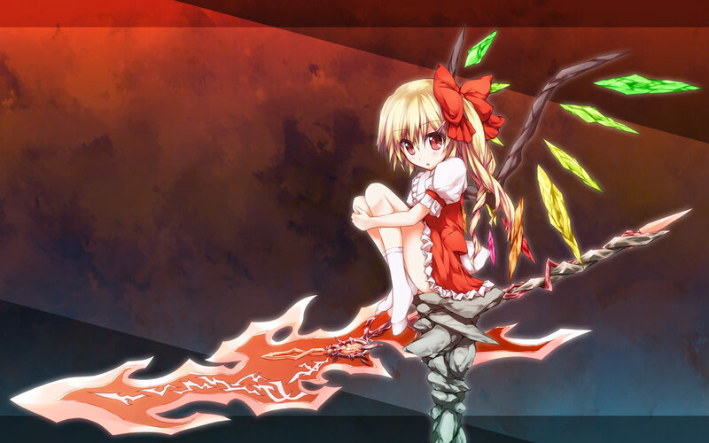 Blonde Girl with Red Bow — Dramatic