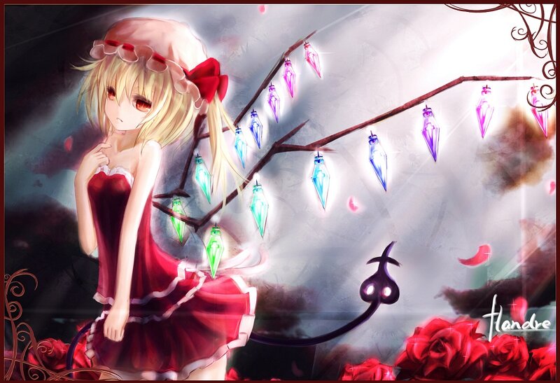 Blonde Girl with Red Dress — Dramatic